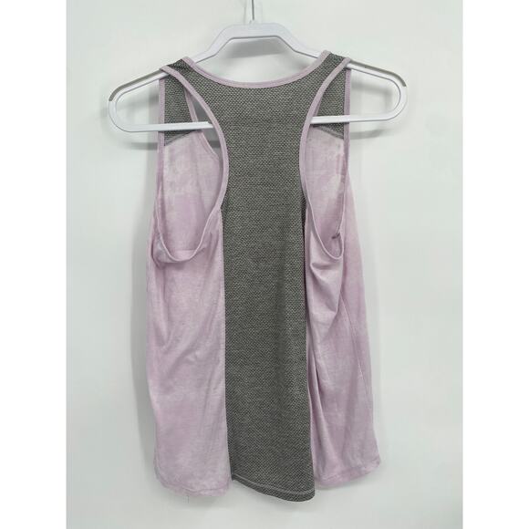 Balance Collection Sheer Burnout Purple Workout Tank Gray Back size Medium - Picture 4 of 5